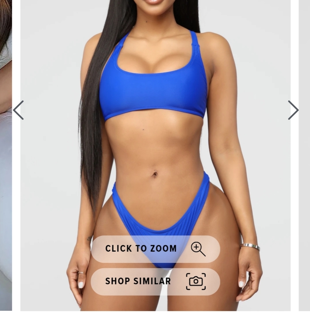 Blue Passiflora Bikini Medium